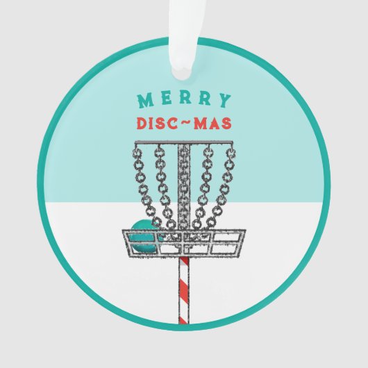 ディスクゴルフ クリスマスコレクション オーナメント (正面)