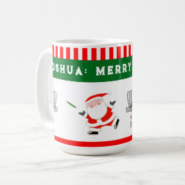 ディスクゴルフ クリスマス ホリデー コーヒーマグカップ
