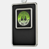 ディスクゴルフ シルバープレートフレームオーナメント (左)