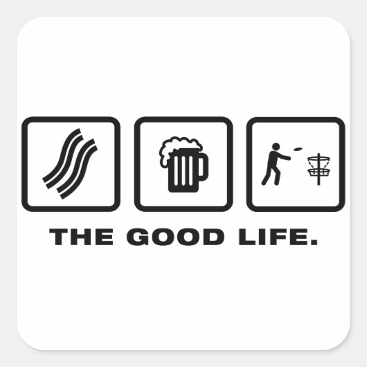 ディスクゴルフ スクエアシール (正面)