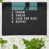 ディスクゴルフ – ディスクゴ遊フのディスク方法 キッチンタオル (折り畳み)