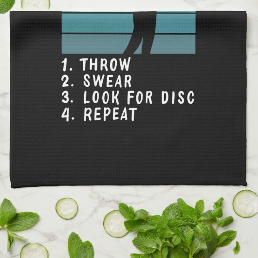 ディスクゴルフ – ディスクゴ遊フのディスク方法 キッチンタオル (折り畳み)