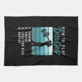 ディスクゴルフ – ディスクゴ遊フのディスク方法 キッチンタオル (横)