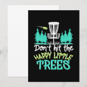 ディスクゴルフ ヒット ザ ハッピー リトル ツリー 招待状 (正面/裏面)