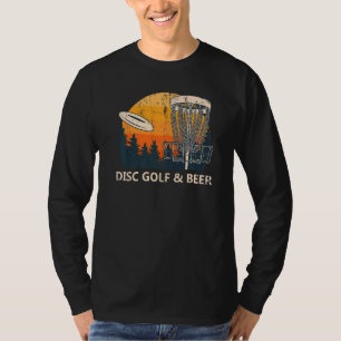 ディスクゴルフ&ビール飲み屋外ゲームアルコールF Tシャツ