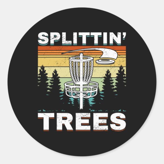 ディスクゴルフ フリスビーゴルフ Splittin´trees ラウンドシール (正面)