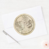 ディスクゴルフ ラウンドシール (封筒)