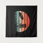 ディスクゴルフ レトロ タペストリー (正面(横))