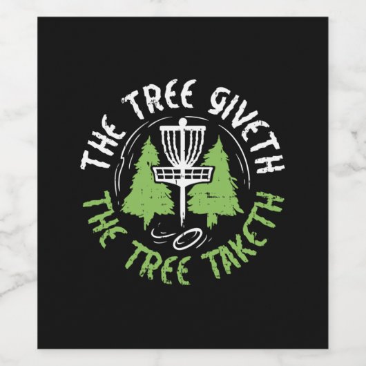 ディスクゴルフ ワインラベル (シングルラベル)