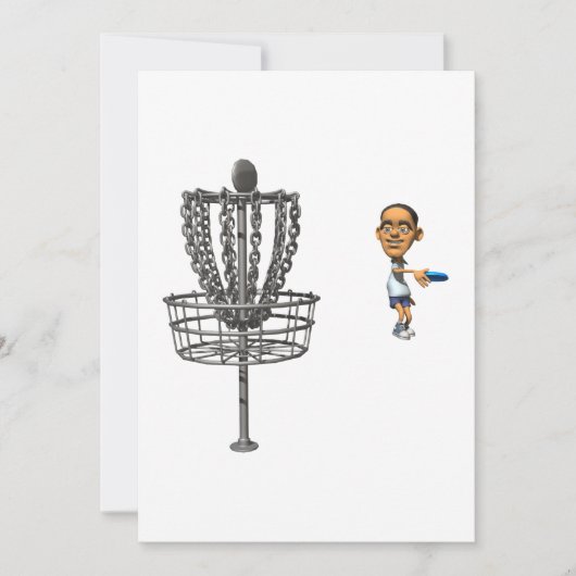 ディスクゴルフ 招待状 (正面)