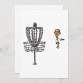 ディスクゴルフ 招待状 (正面/裏面)