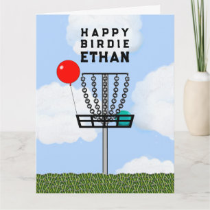 ディスクゴルフ 誕生日カード ユーモア カード