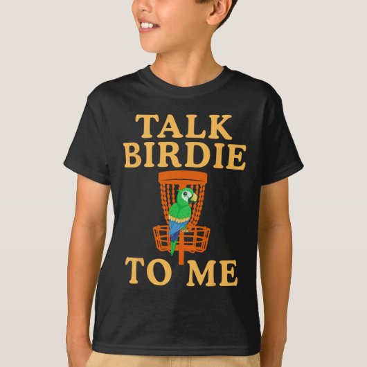 ディスクゴルフ 鳥好きグラフィック Tシャツ (正面)