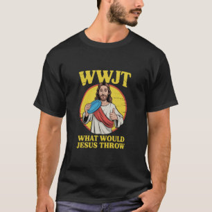 ディスクゴルフ Wwjt イエスはなんのディスクを投げる？ フライングディスク  Tシャツ