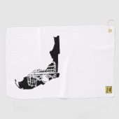 ディスクゴルフFlorida – あなたのディスクゴルフバッグのためのタオル。 ゴルフタオル (横)