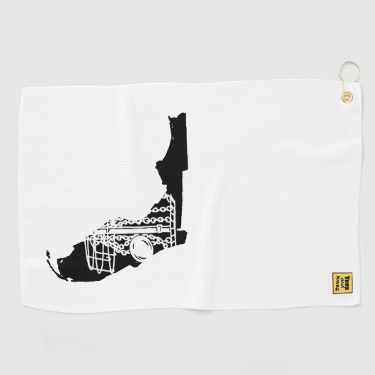 ディスクゴルフFlorida – あなたのディスクゴルフバッグのためのタオル。 ゴルフタオル (横)