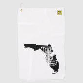 ディスクゴルフFlorida – あなたのディスクゴルフバッグのためのタオル。 ゴルフタオル (正面)