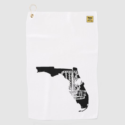 ディスクゴルフFlorida – あなたのディスクゴルフバッグのためのタオル。 ゴルフタオル (正面)