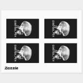 ディスクゴルフX線ステッカー 長方形シール (シート)