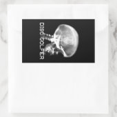 ディスクゴルフX線ステッカー 長方形シール (バッグ)