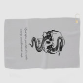 ディスクゴ警告ルフ用ディスクタオル ゴルフタオル (横)