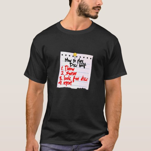 ディスクゴ遊ルフィーヤのディスクゴルフ方法 Tシャツ (正面)