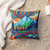 ディスクサイケデリックスクゴルフ場 クッション (ブランケット)