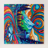 ディスクサイケデリックスクゴルフ場 ジグソーパズル (横)