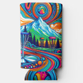 ディスクサイケデリックスクゴルフ場 スリム缶クーラー (裏面)