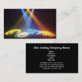 ディスクジョッキーの名刺 名刺 (正面/裏面)