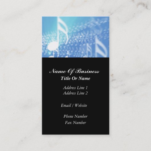 ディスクジョッキーの名刺 名刺 (正面)