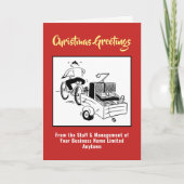 ディスクジョッキーまたはDJクリスマスカード シーズンカード (正面)