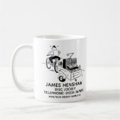 ディスクジョッキーエンターテイメントサービスプロモーション コーヒーマグカップ (左)