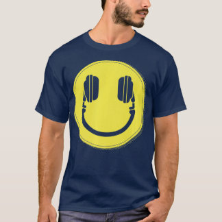 ディスクジョッキー顔DJ Music Premium Tシャツ