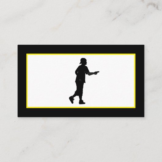 ディスクパーソナライズされたスクゴルフショップビジネス 名刺 (裏面)