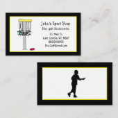 ディスクパーソナライズされたスクゴルフショップビジネス 名刺 (正面/裏面)