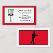 ディスクパーソナライズされたスクゴルフショップビジネス 名刺 (正面/裏面)