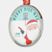 ディスクパーソナライズされたスゴルフギフト メタルオーナメント (左)