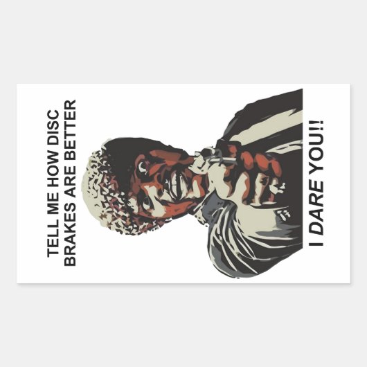 ディスクブレーキの良さを教える 長方形シール (正面)