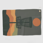 ディスクミニマルゴルフバスケットディスクタオル ゴルフタオル (横)