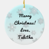 ディスクメリーマスディスおもしろいクゴルフクリスマスセラミックO セラミックオーナメント (裏面)