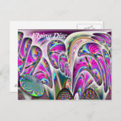 ディスク飛んでいるはがき ポストカード (正面/裏面)