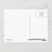 ディスク飛んでいるはがき ポストカード (裏面)