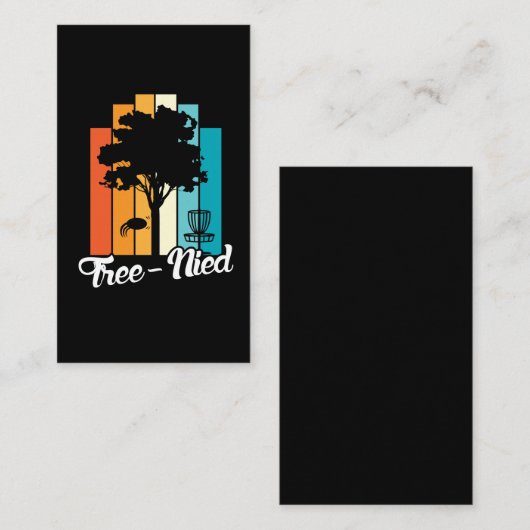 ディスク·ゴルフ·素晴らしショット·ツリーが拒否される 名刺 (正面/裏面)