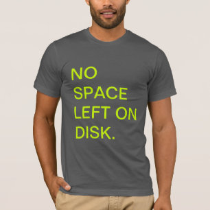ディスクTシャツで去る宇宙無し Tシャツ