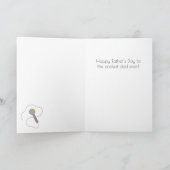 ディスコおもしろいパパ父のデイカード カード (内部)
