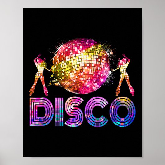 ディスコおもしろい70sヴィンテージレトロテーマ踊りクイーン ポスター (正面)