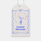 ディスコお洒落誕生日パステルカラフルズ ギフトタグ (裏面)