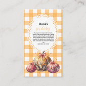 ディスコかぼちゃパッチベビーシャワーブックベビー エンクロージャーカード (正面)