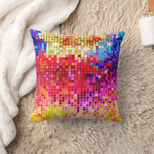 ディスコきらきら光るジオアメリカンMoJo枕 クッション (ブランケット)
